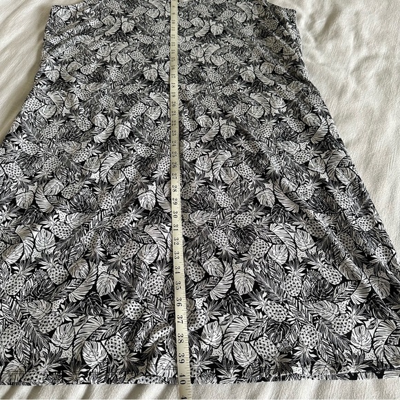 NWT J Jill Wearever Collection Womens Midi Dress Size XL Pineapples Vacation - Picture 5 of 11